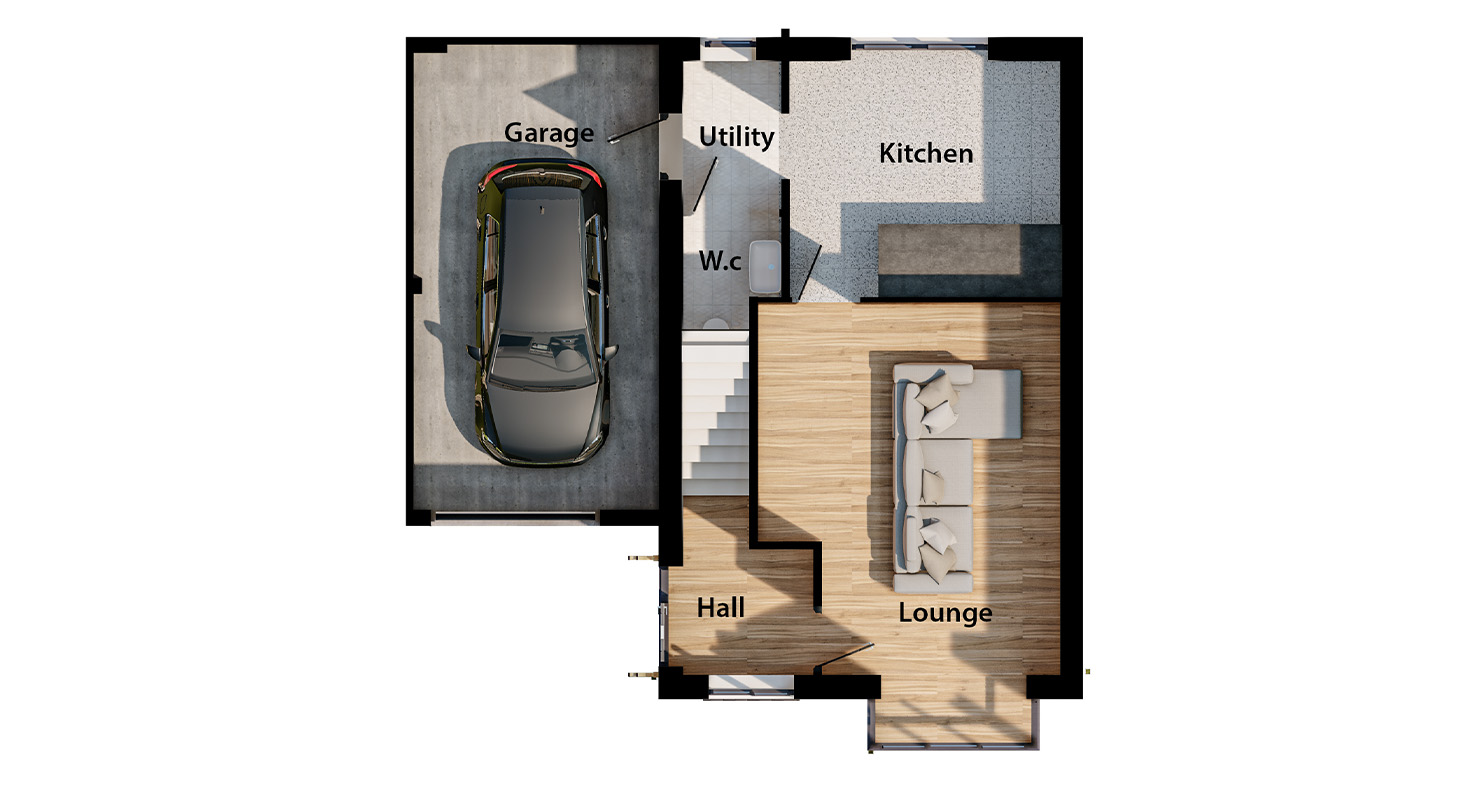 Plots 9 & 10 - Ground Floor Plan