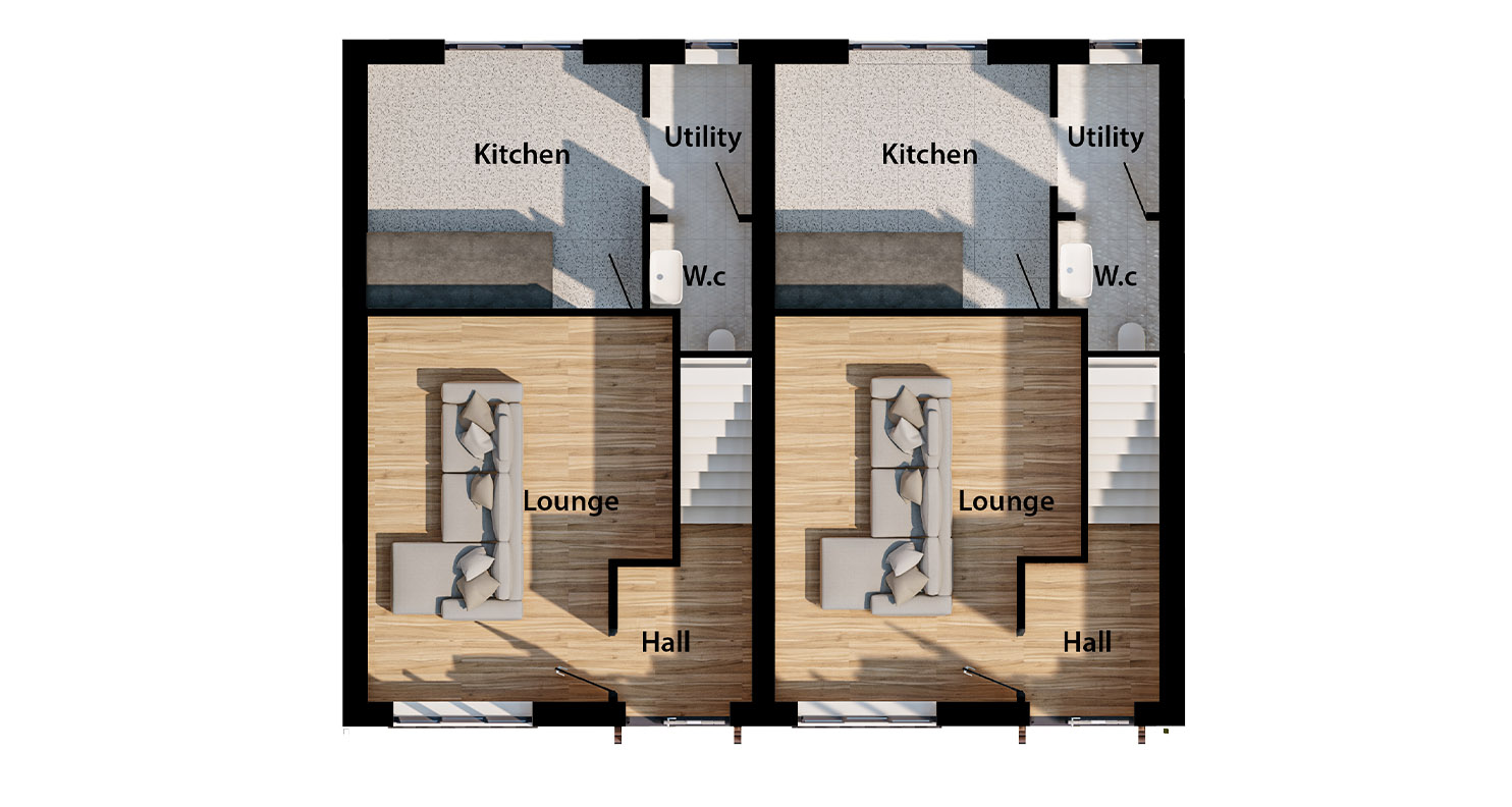 Plots 9 & 10 - Ground Floor Plan